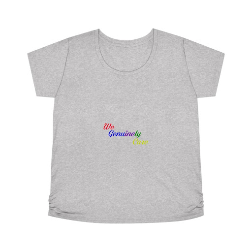 A gray t-shirt with the words " be somebody else ".