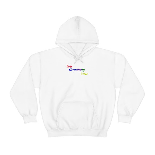 A white hoodie with the word " dreamers " written on it.