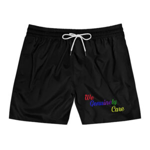 A black shorts with the words " we should be gay one ".