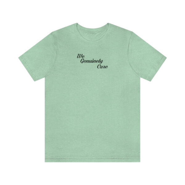 A light green t-shirt with the words " my creativity class ".