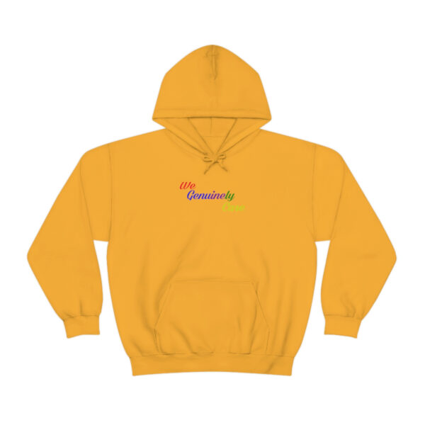 A yellow hoodie with the word " dreamers ".