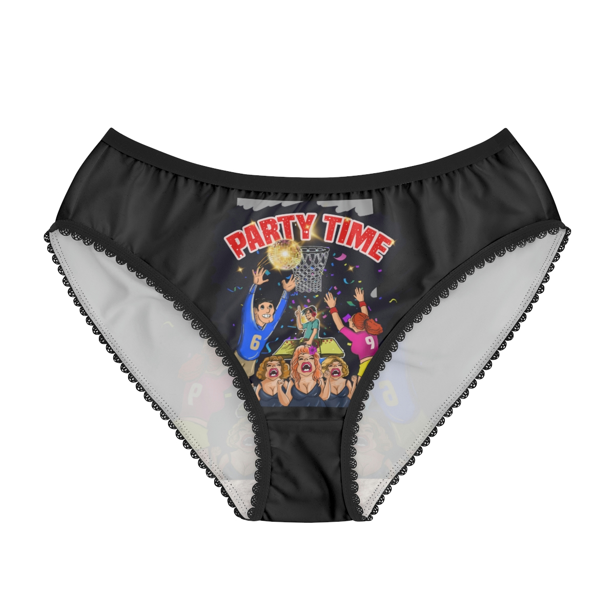 A pair of women 's underwear with the words " puppy love ".