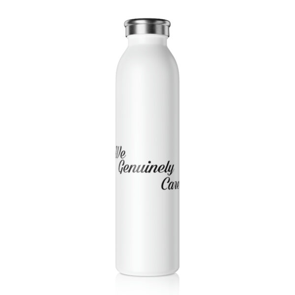 A white water bottle with the words " life is constantly changing ".