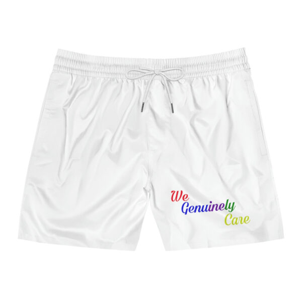 A white shorts with the words " me genuinely love " written on it.