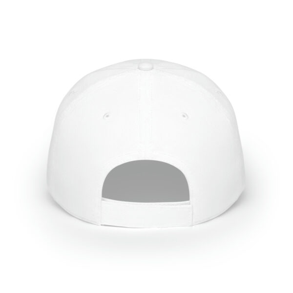 A white hat with the word " logo " on it.