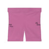 A pair of pink shorts with the words " daddy cheer " and " big brother."