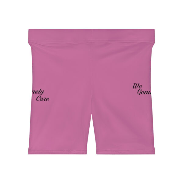 A pair of pink shorts with the words " daddy cheer " and " big brother."