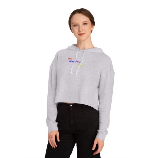 We Genuinely Care Women's Cropped Sweatshirt - Image 21