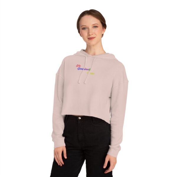 We Genuinely Care Women's Cropped Sweatshirt - Image 3