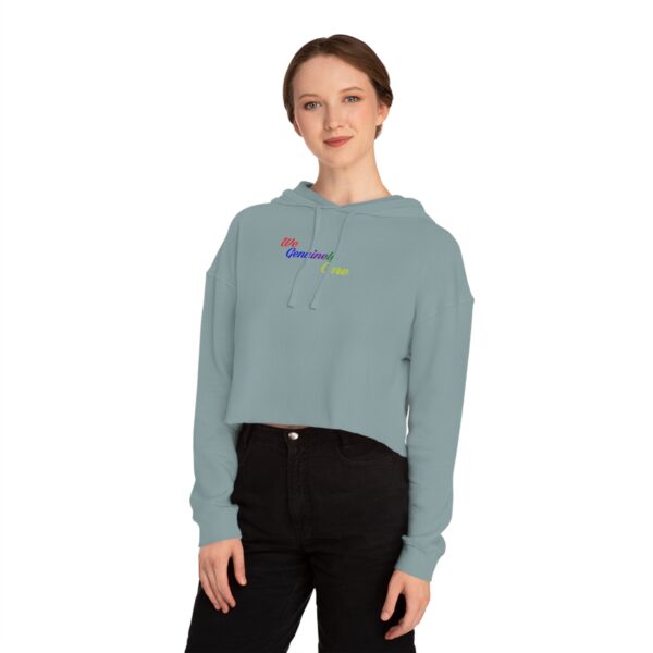 We Genuinely Care Women's Cropped Sweatshirt - Image 15