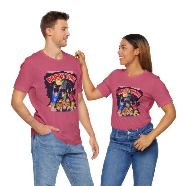 Party Time Unisex Jersey Short Sleeve Tee - Image 344