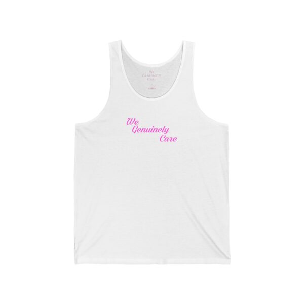 We Genuinely Care Unisex Jersey Tank - Image 3