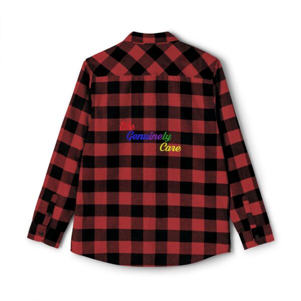 We Genuinely Care Unisex Flannel - Image 2