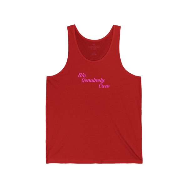 We Genuinely Care Unisex Jersey Tank - Image 11