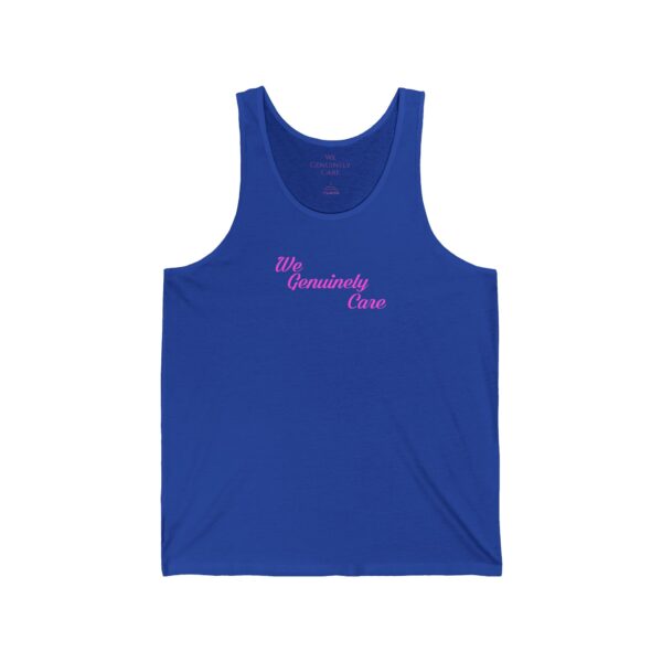 We Genuinely Care Unisex Jersey Tank - Image 9